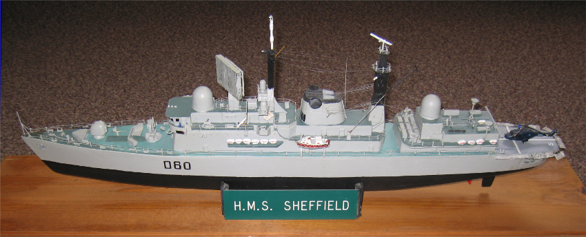 Model HMS Sheffield