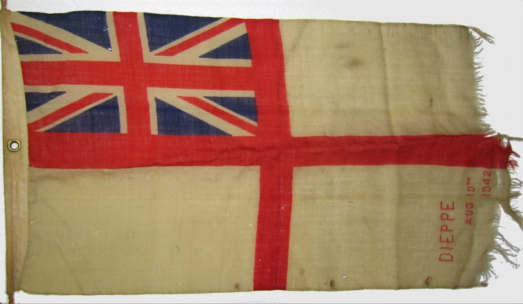 ensign from the Dieppe landing