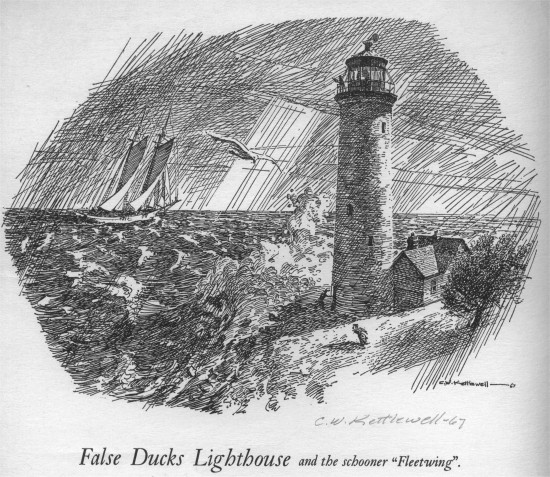 Kettlewell print lighthouse