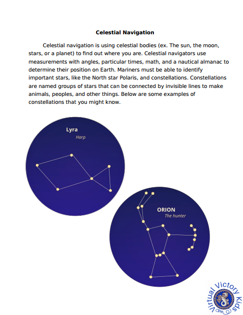a celestial navigation worksheet