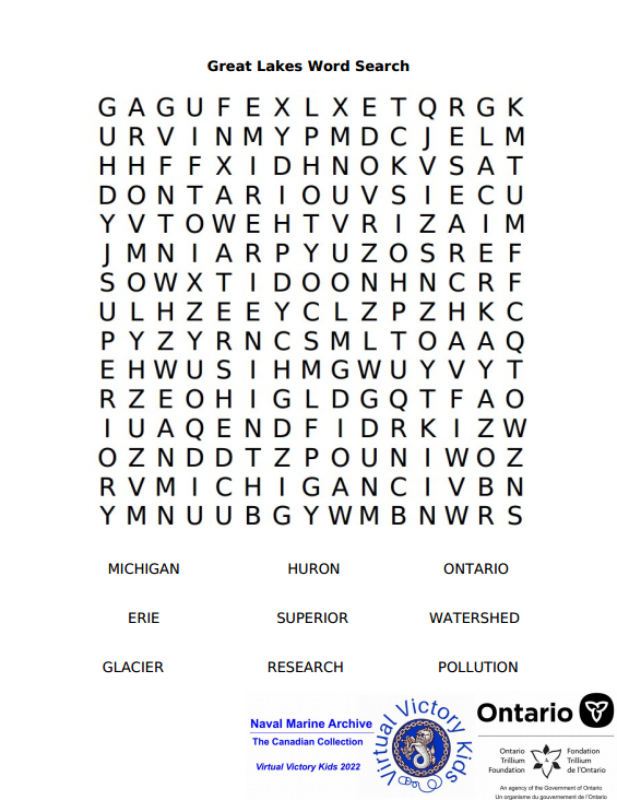 great lakes word search