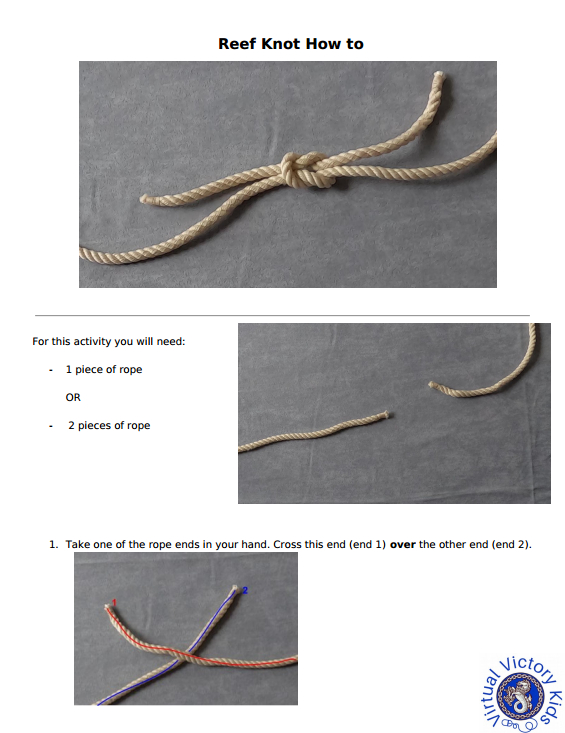 reef knot instructions